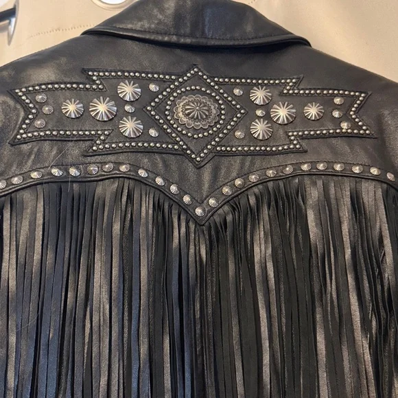 Cripple Creek leather fringe coat 3645 - Picture 11 of 13